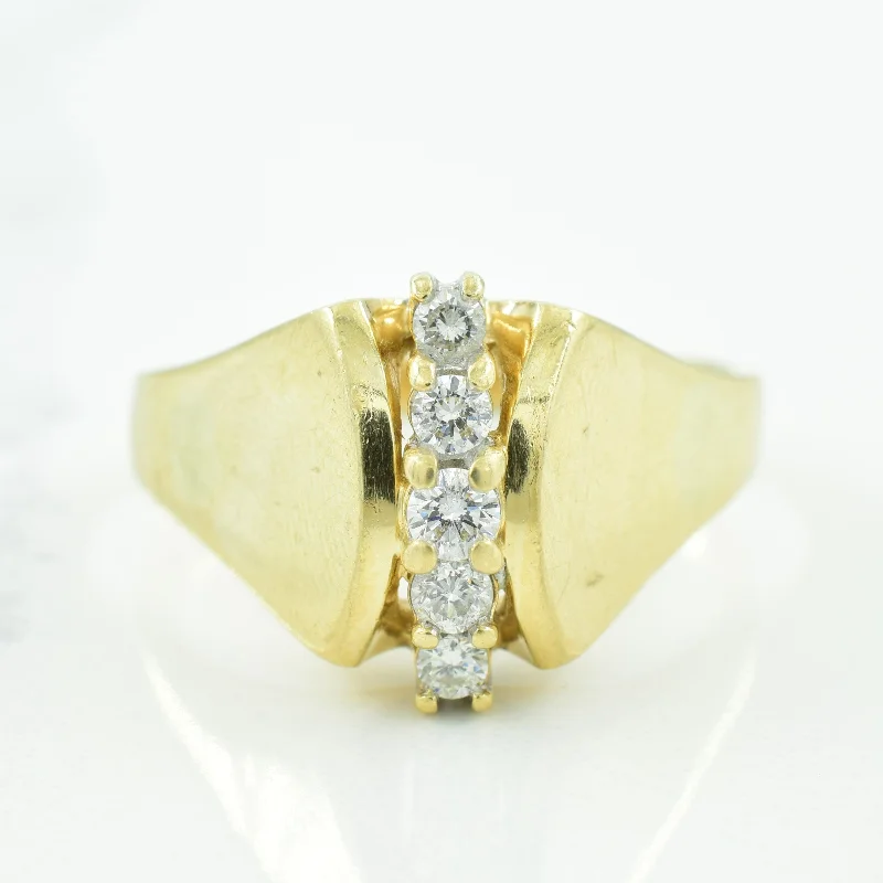 Vertical Diamond Ring | 0.26ctw | SZ 10.75 |