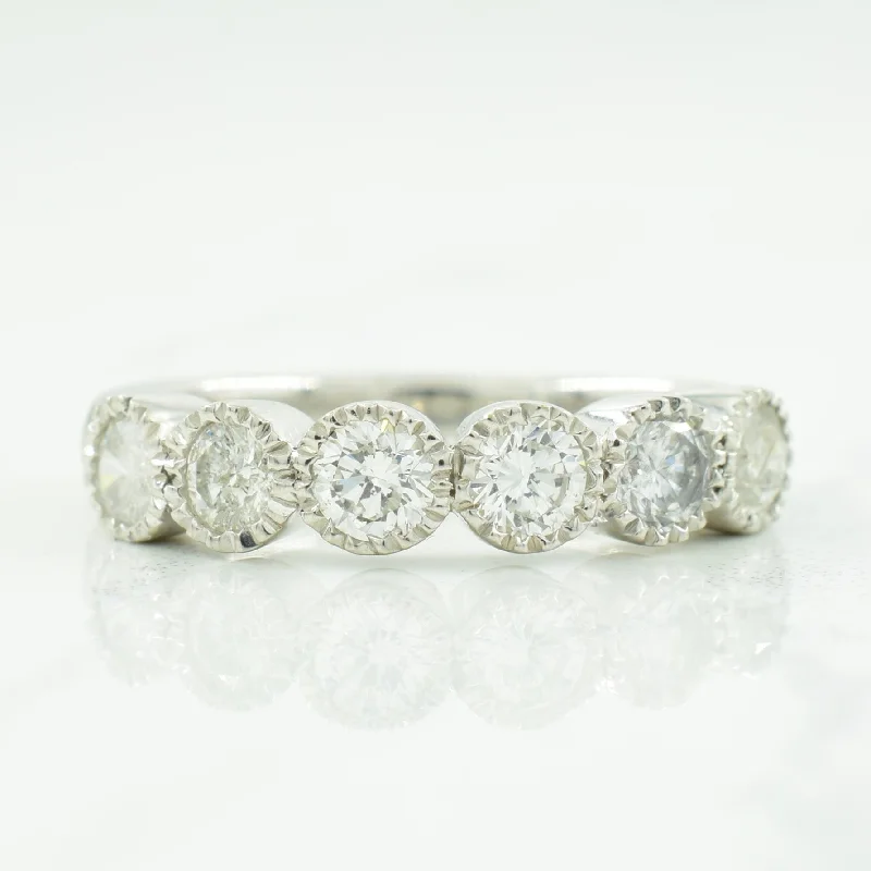 Six Stone Diamond Ring | 0.72ctw | SZ 3.75 |