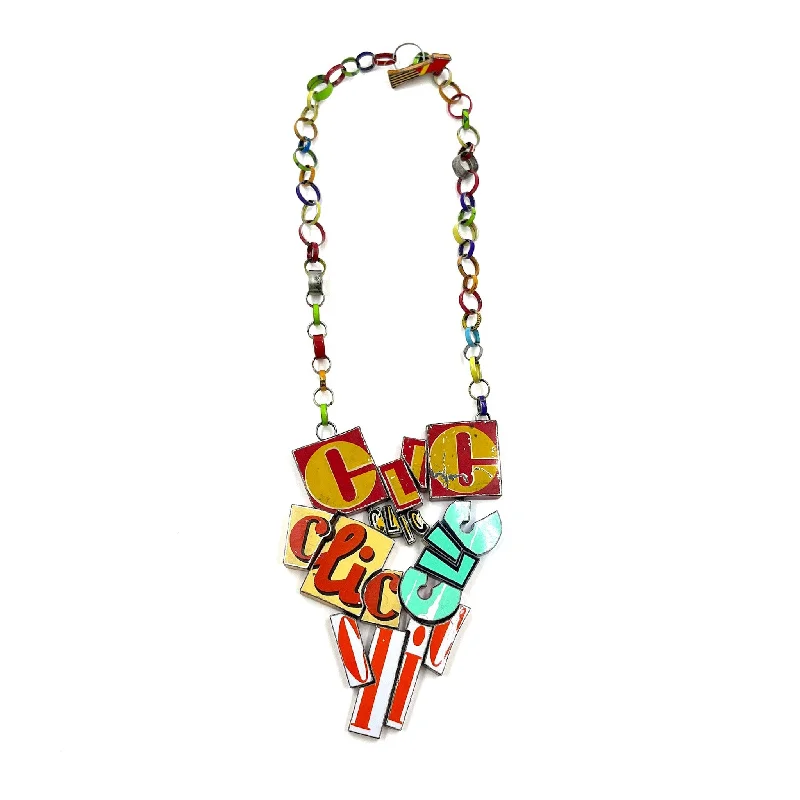 stylish modern necklaces for women -Monica Cecchi - Clic Necklace