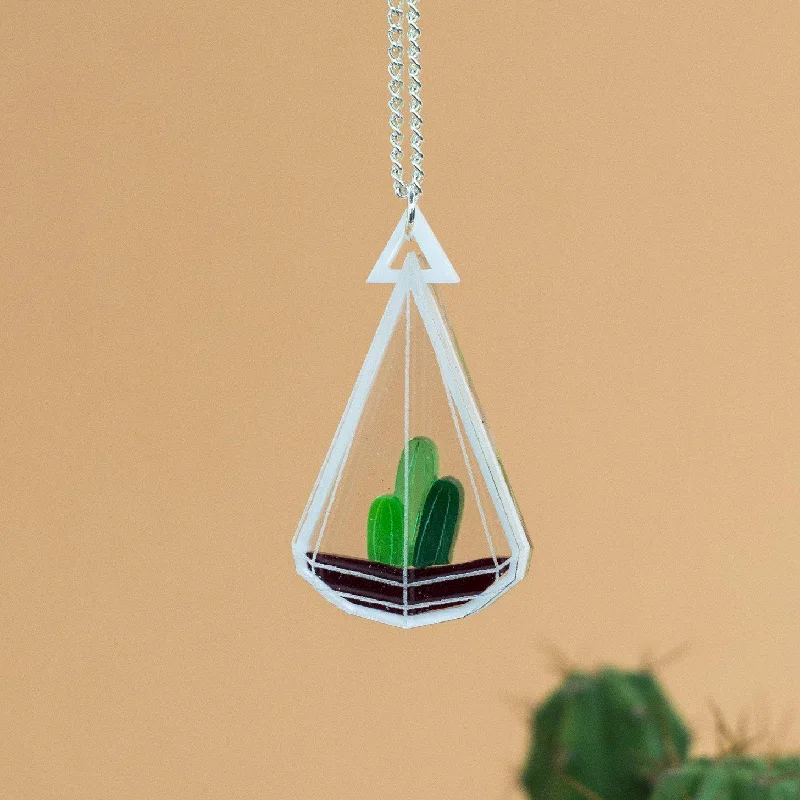 chunky necklaces for women -Small Terrarium Necklace