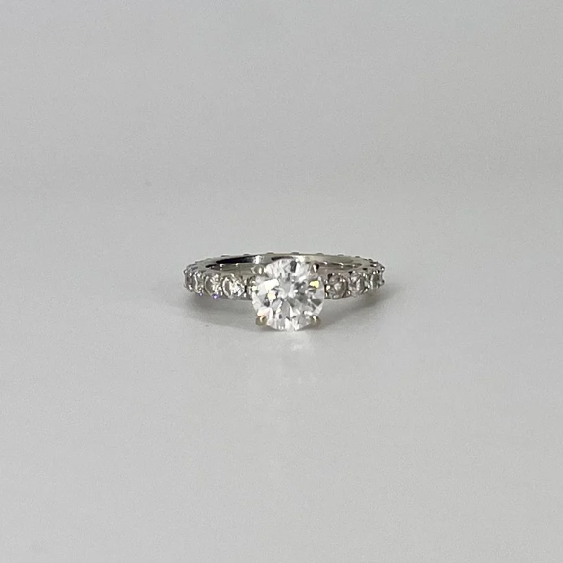 Diamond Eternity Engagement Ring | 2.44 ctw F I1 | SZ 4.5