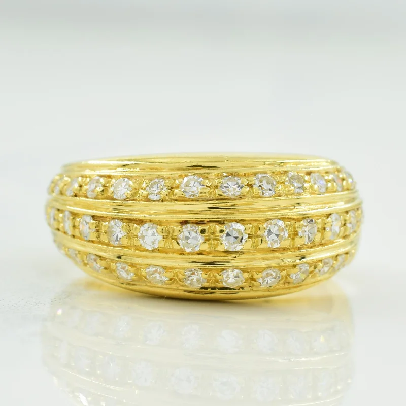 Pave Set Diamond Ring | 0.42ctw | SZ 5.5 |