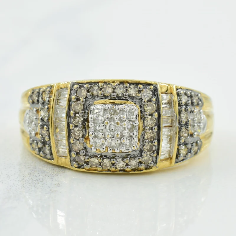 Diamond Grid Ring | 0.46ctw | SZ 9.5 |