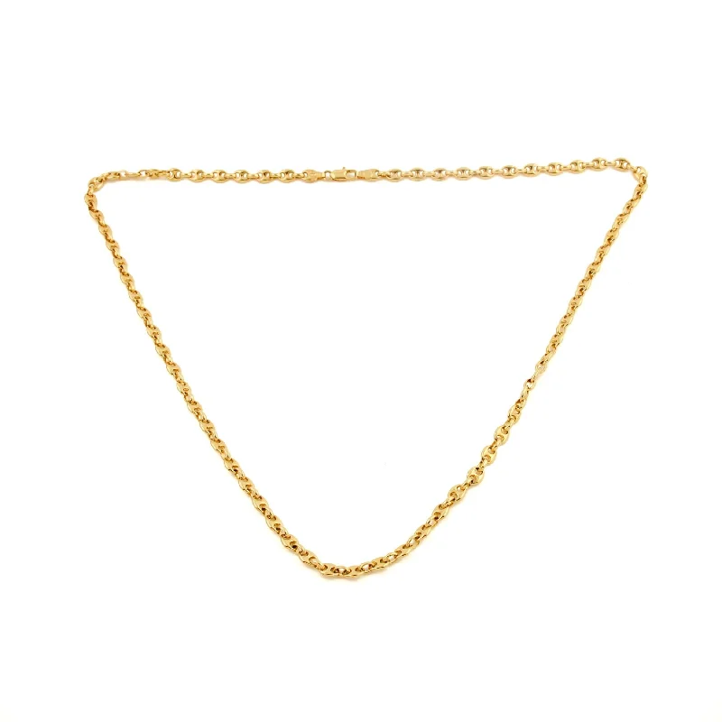 elegant silver necklaces for women -14k Gold Contemporary Gucci Slim Link Necklace