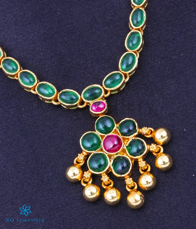 elegant necklaces for women -The Samprathi Silver Necklace