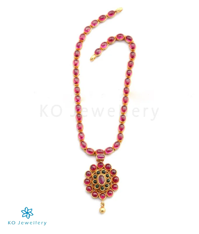 lucky charm necklaces for women -The Saurabha Silver Kemp Necklace