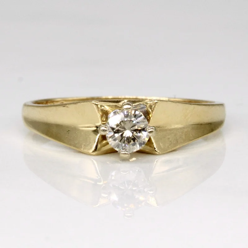 Single Stone Diamond Ring | 0.19ct | SZ 6 |