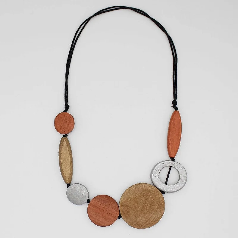 fashion-forward necklaces for women -Presley Wood Necklace