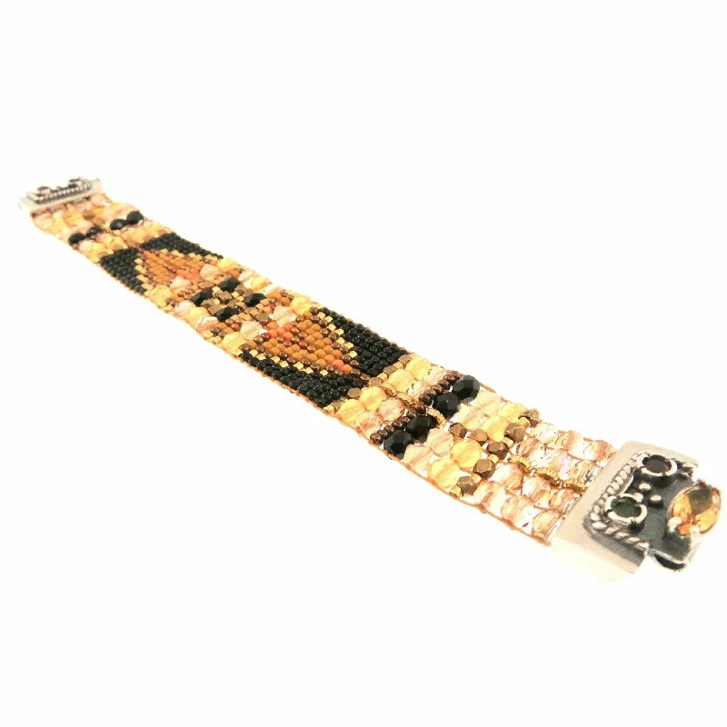 CHILI ROSE  Golden Honey Cowboy Gemstone Bracelet