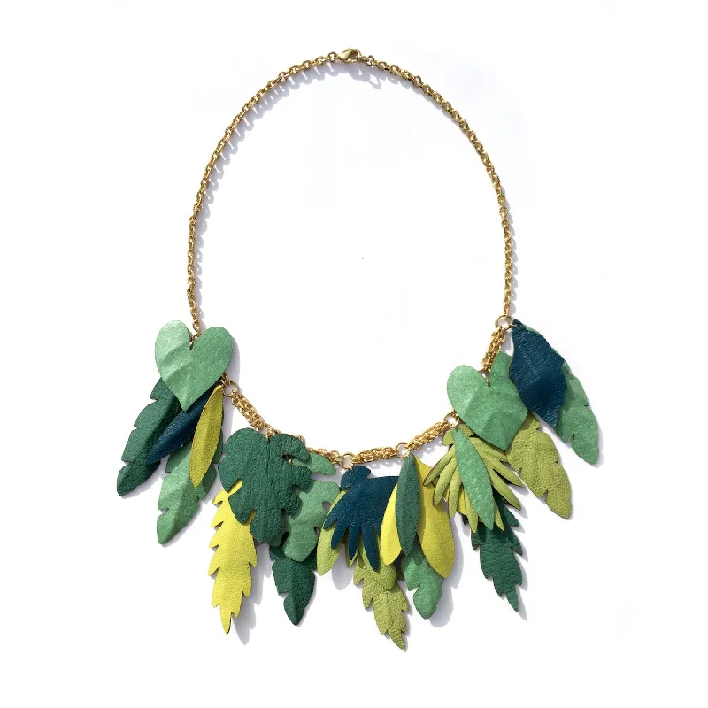 vintage gold necklaces for women -JUNGLE . necklace