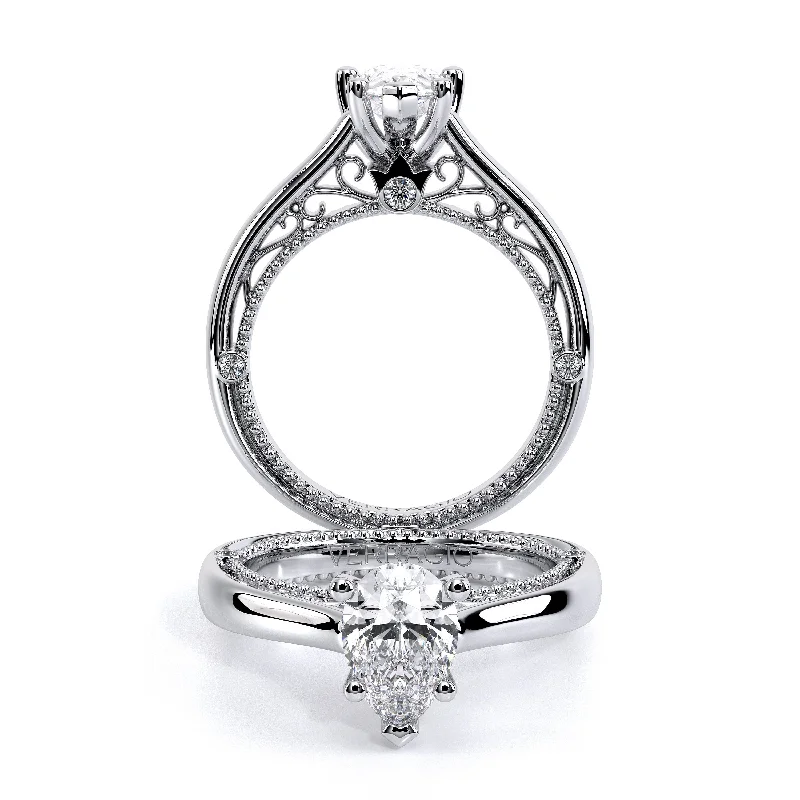 classic princess cut engagement rings -VENETIAN-5047PEAR