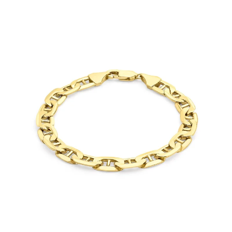 9K Yellow Gold 200 Rambo Chain Bracelet /8’’