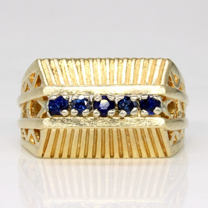 Sapphire Cocktail Ring | 0.20ctw | SZ 5.5 |