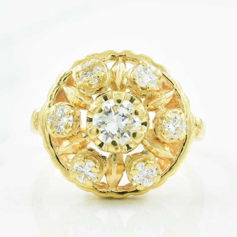 Diamond Cocktail Ring | 0.70ctw | SZ 6.75 |