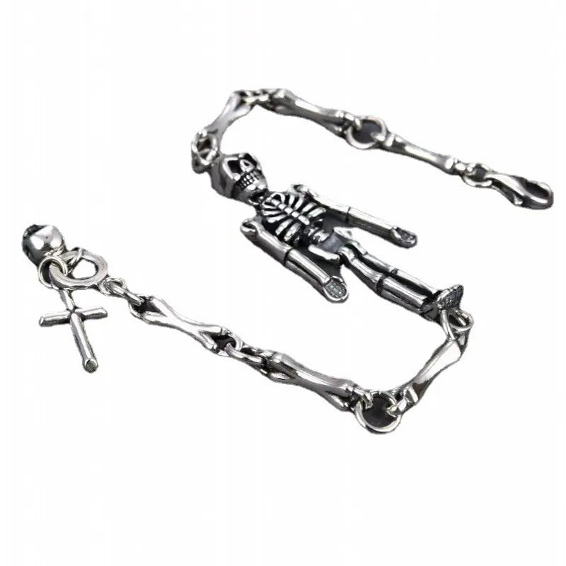 Cross Domineering Skeleton Retro Bracelet