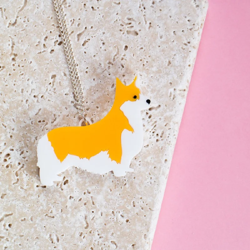 fashion necklaces for women -Corgi Necklace