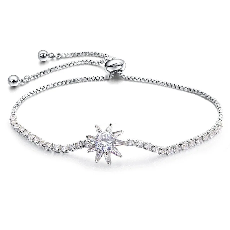 Diamond Sun-shaped Fashionable Simple Bracelet