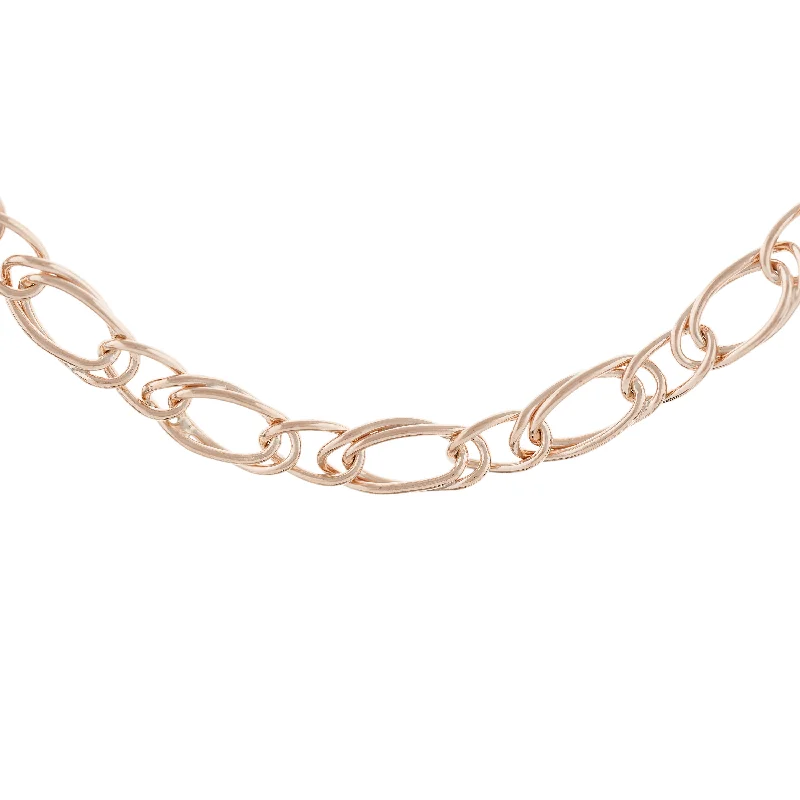 9K Rose Gold Fancy Link Bracelet