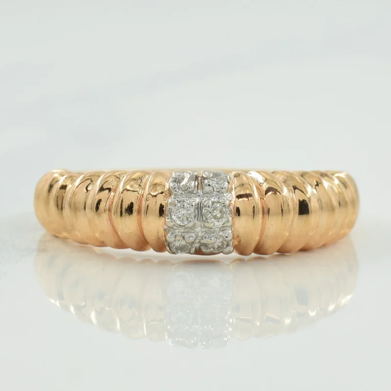 Rose Gold Diamond Ring | 0.06ctw | SZ 7 |