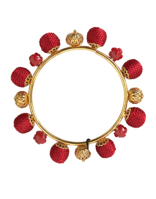 Dolce & Gabbana  Brass  RUNWAY Sicilia Natale Roses Women's Bracelet