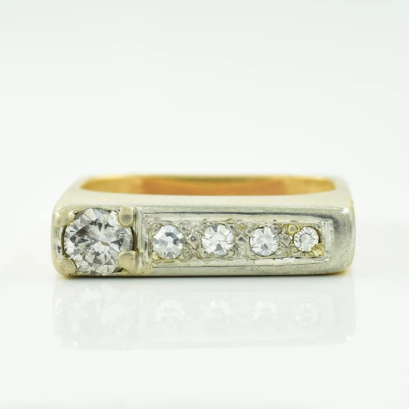 Square Diamond Ring | 0.31ctw | SZ 3.25 |