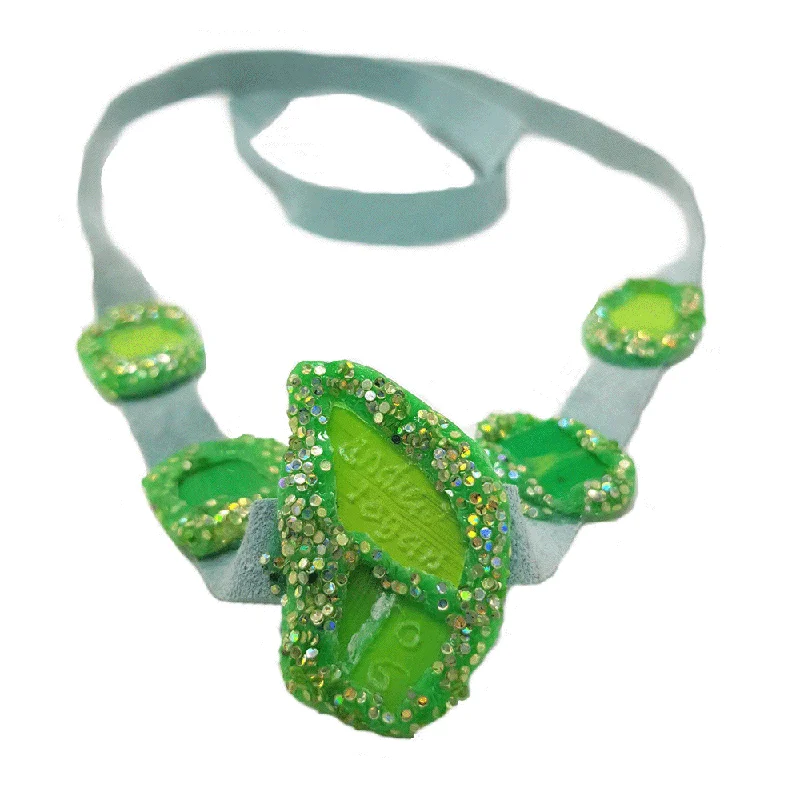 wedding necklaces for women -GREEN CHOKER NECKLACE, 2006