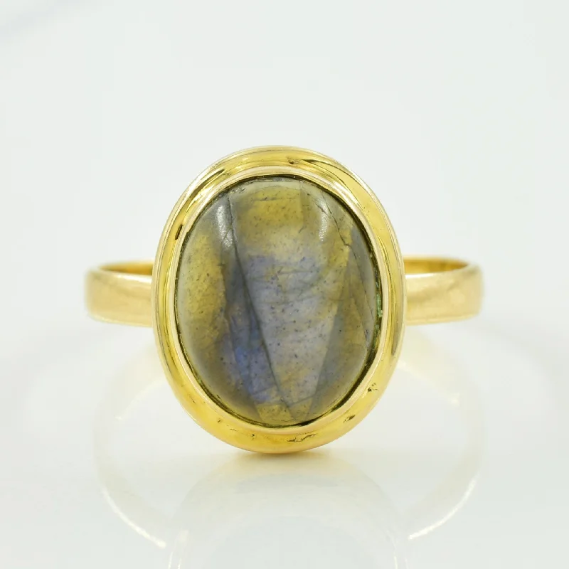 Labradorite Cocktail Ring | 5.00ct | SZ 8 |