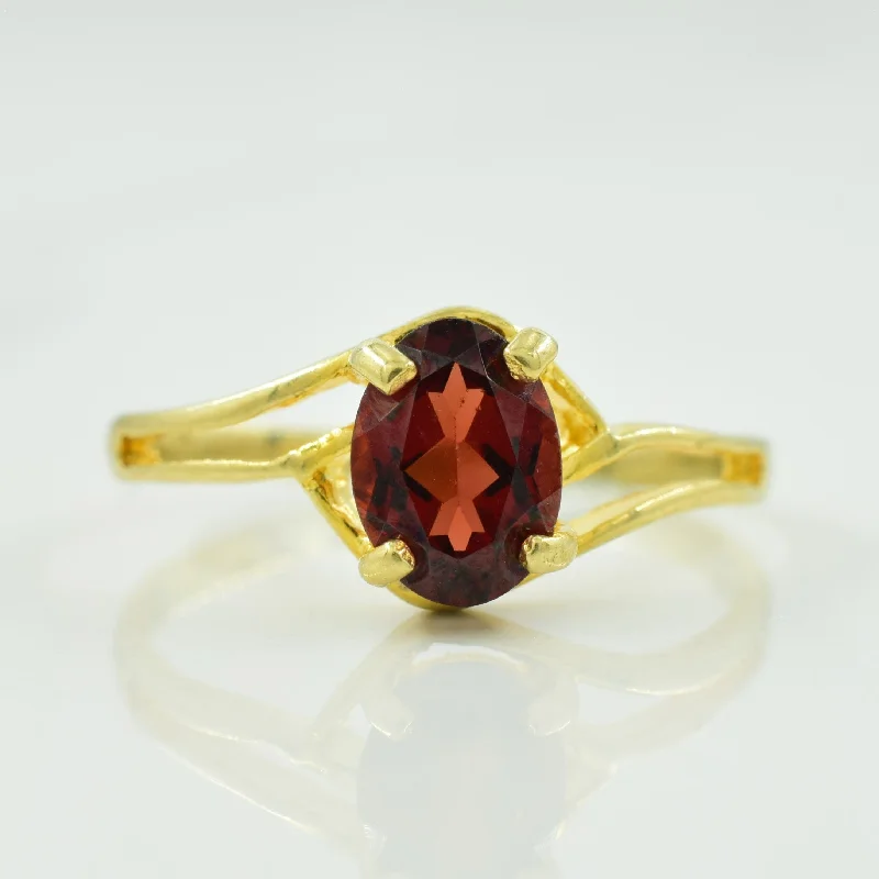 Garnet Bypass Ring | 0.90ct | SZ 4.75 |