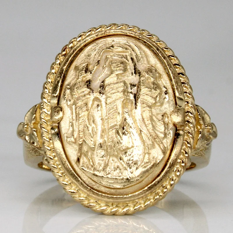 10k Yellow Gold Signet Ring | SZ 6.25 |