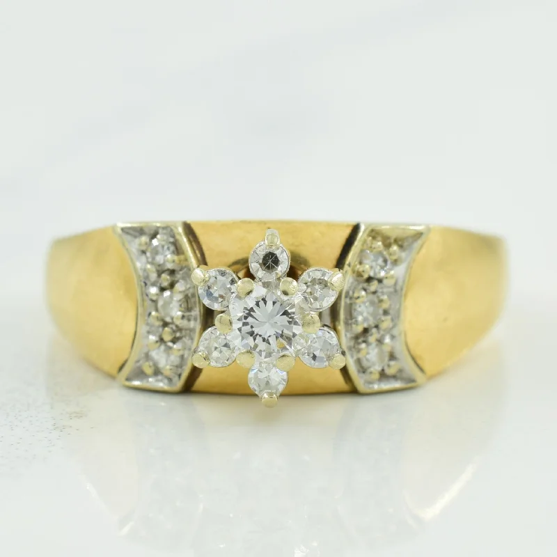 Cluster Set Diamond Ring | 0.24ctw | SZ 7.5 |