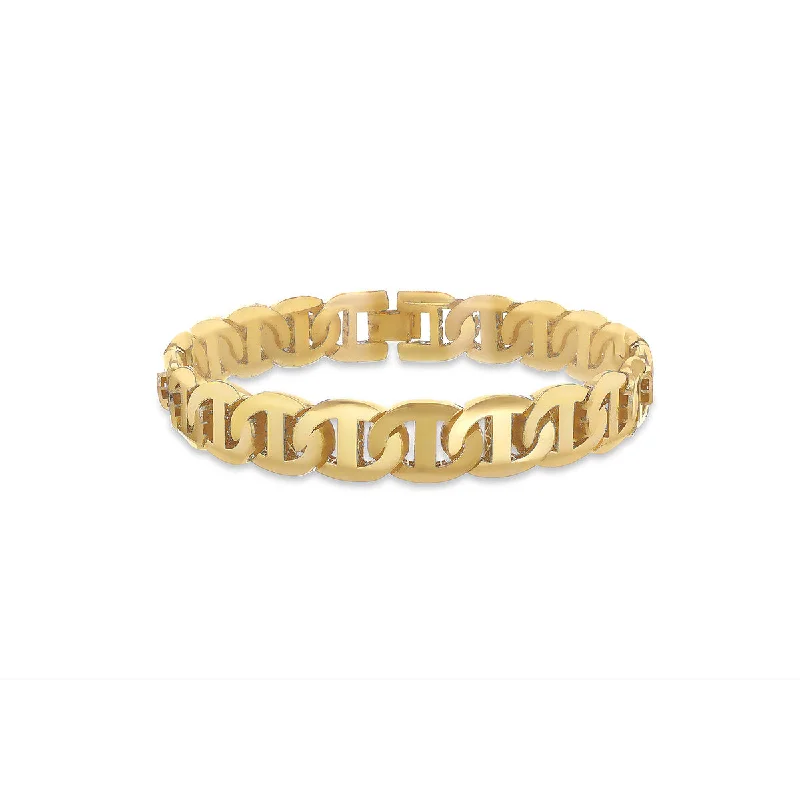 9K Yellow Gold 250 Rambo Chain Bracelet/ 8'