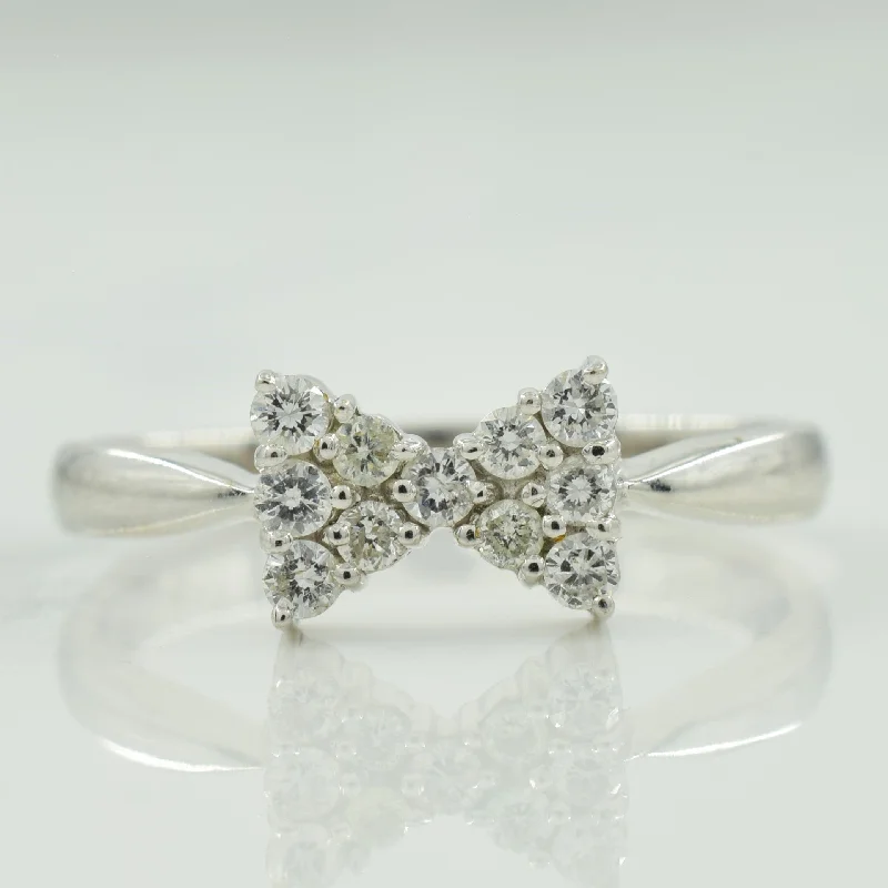 Diamond Bowtie Ring | 0.22ctw | SZ 7 |