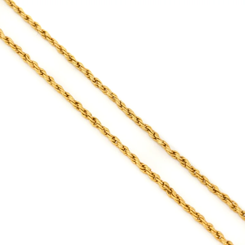 fashion necklaces for women -14k x Vintage 2mm Rope Chain Necklace