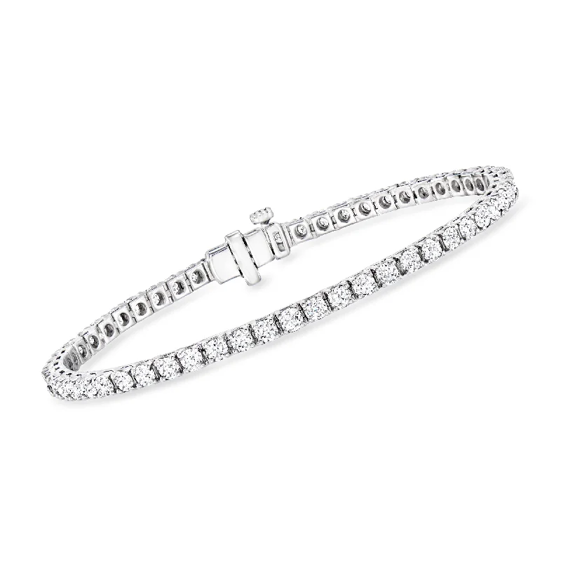 Ross-Simons Lab-Grown Diamond Tennis Bracelet in Sterling Silver