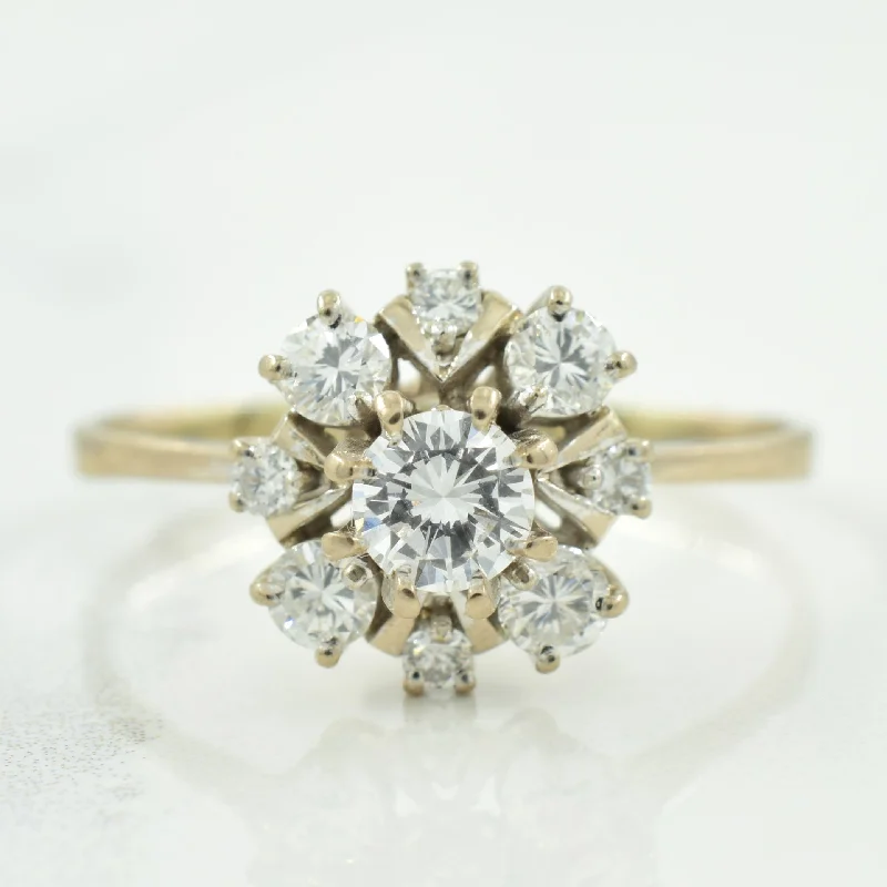 Diamond Halo Ring | 0.64ctw | SZ 9.25 |