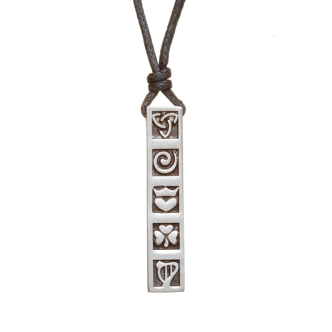 pendant necklaces for women -Mystery of Ireland Pewter Choker Necklace by Woods Celtic Jewellery