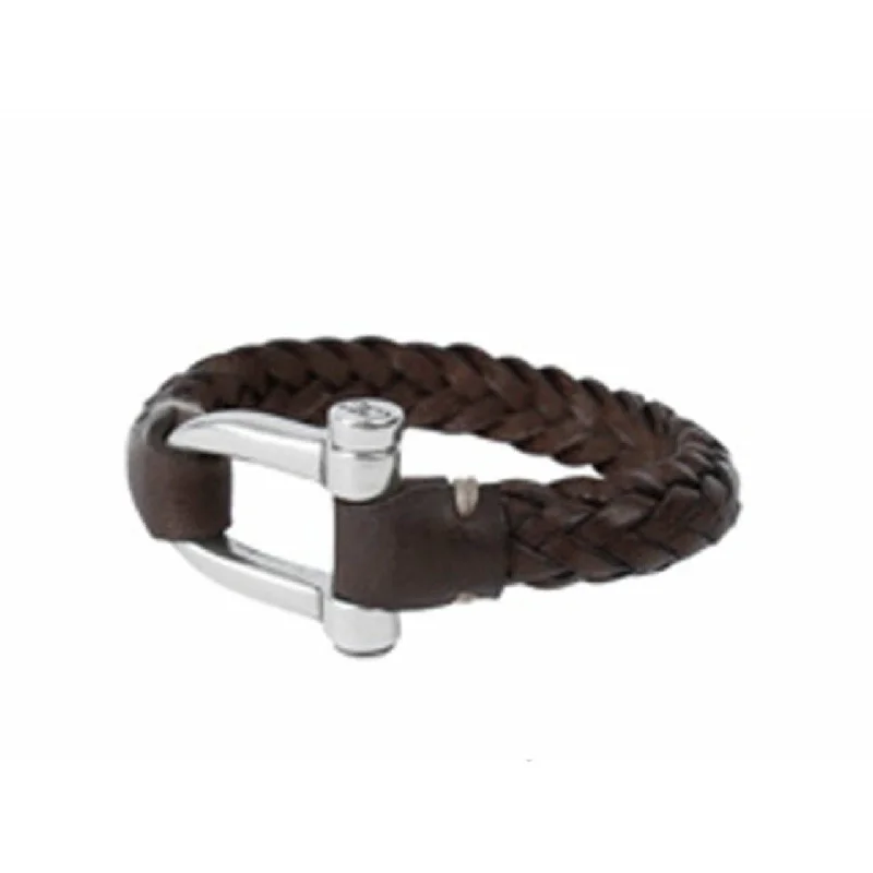 CXC Equestrian Braided Leather Unisex Bracelet