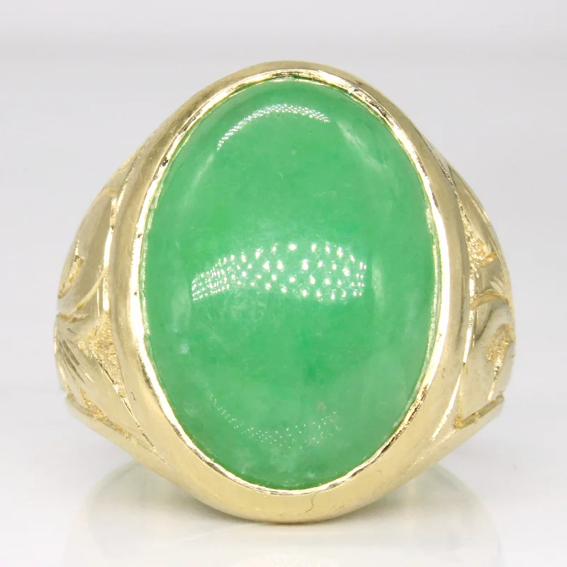 Jadeite Cocktail Ring | 25.00ct | SZ 11.5. |