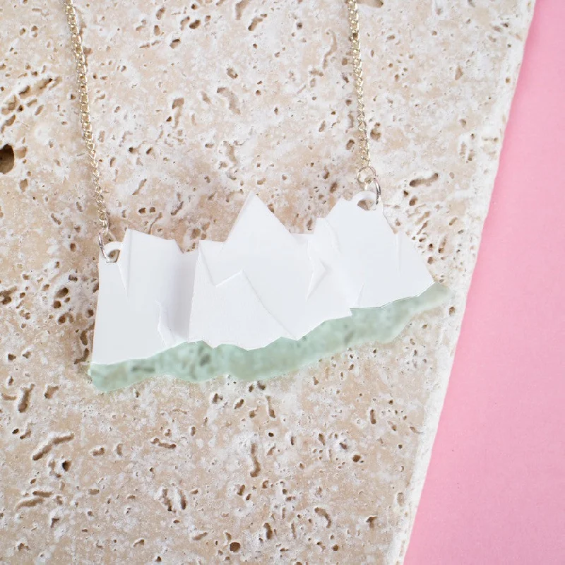 dainty necklaces for women -Multi Iceberg Necklace