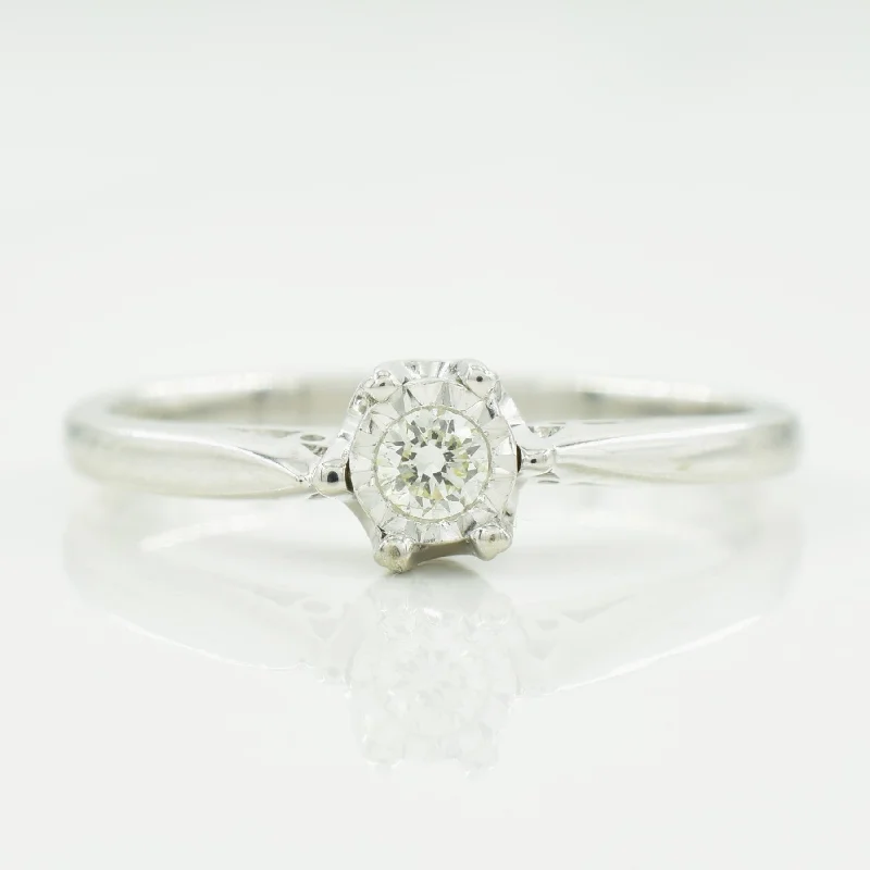 Single Stone Diamond Ring | 0.06ct | SZ 6.75 |