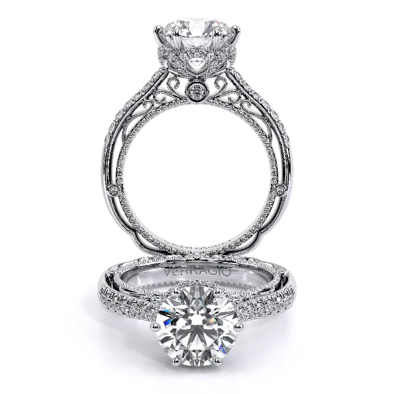 round cut engagement rings for women -VENETIAN-5052R