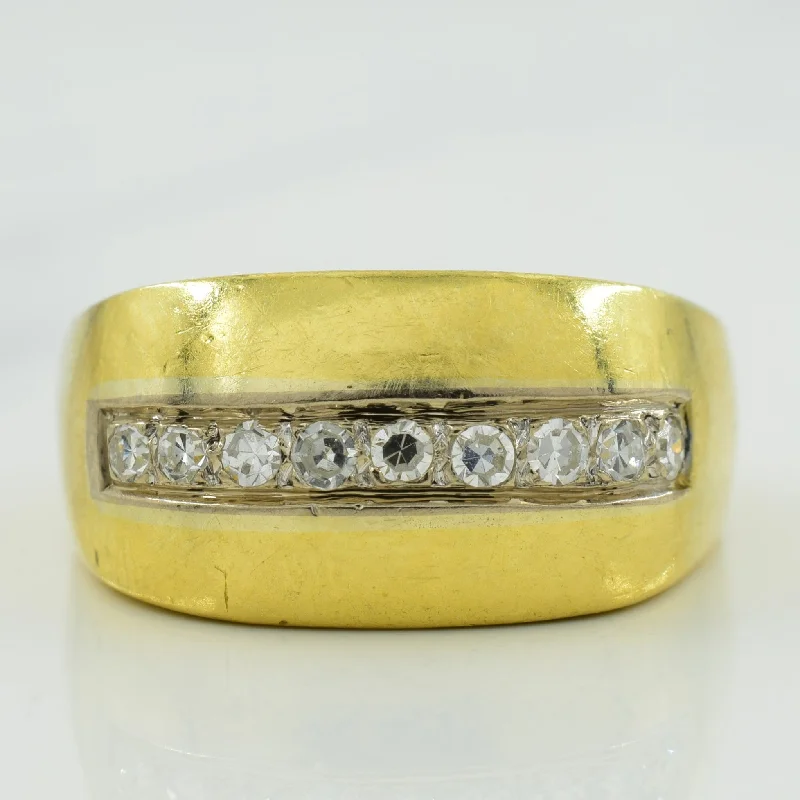 Pave Set Diamond Ring | 0.18ctw | SZ 6.75 |