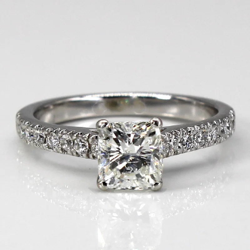 radiant engagement rings -Cushion Diamond Engagement Ring | 1.03ctw I2 H | SZ 5.75 |