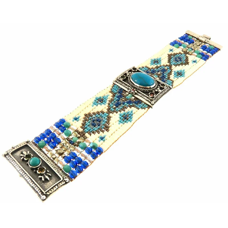 Chili Rose  "Blue Diamonds " Diana Bracelet