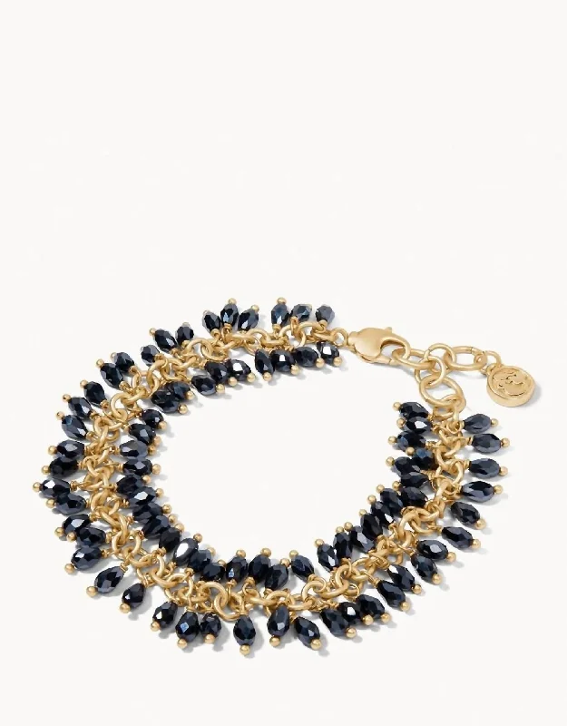 Bayberry Beaded Bracelet In Navy