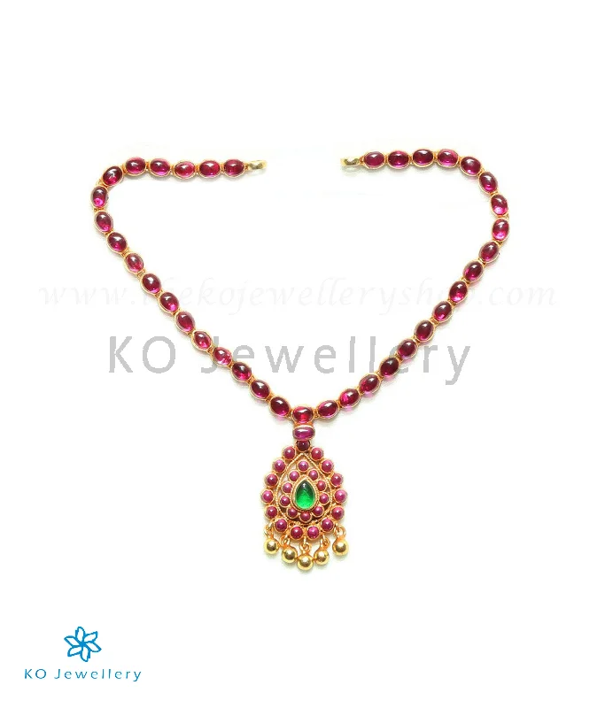 layered necklaces for women -The Vistara Kempu Necklace