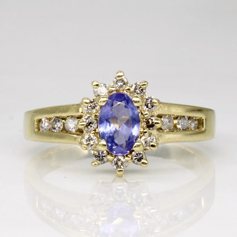 Tanzanite & Diamond Cocktail Ring | 0.40ct, 0.30ctw | SZ 6.75 |