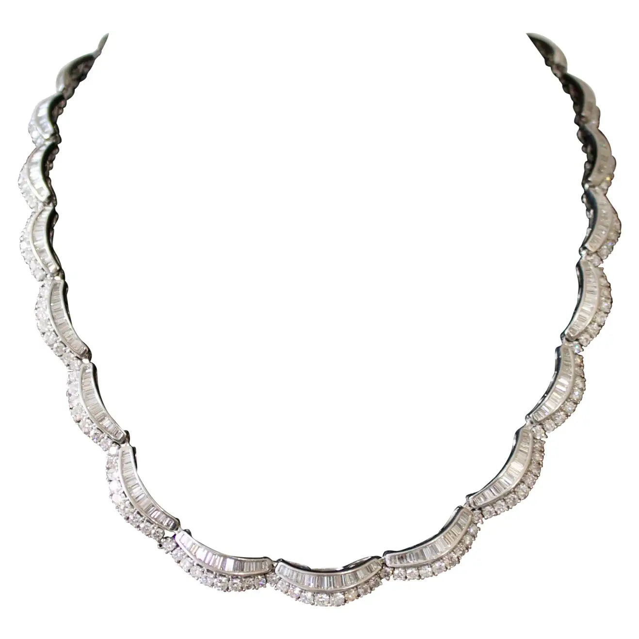 adjustable necklaces for women -Important Diamond Necklace in 18k Gold 16.13 Carats