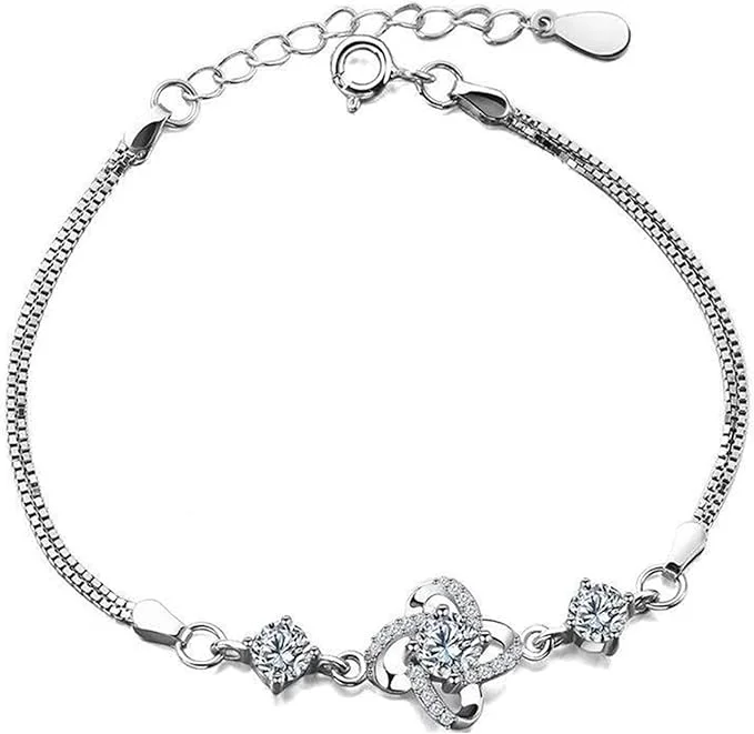 Round Diamond Space Love Bracelet