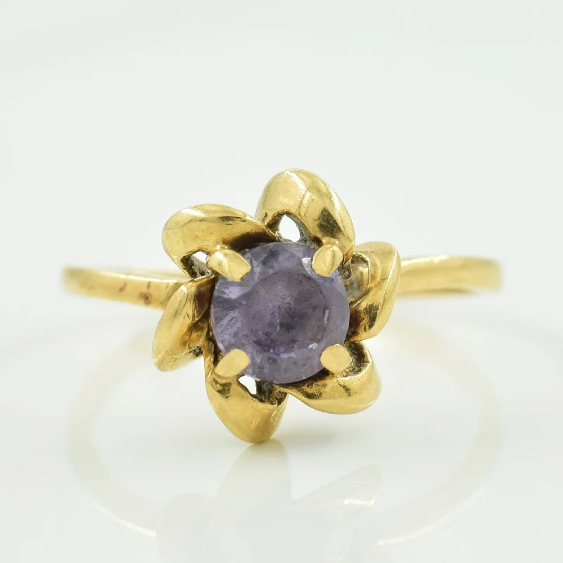 Synthetic Color Change Sapphire Ring | 0.60ct | SZ 6.25 |